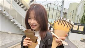 桃乃木香奈現蹤新莊棒球場。（圖／翻攝自Threads）