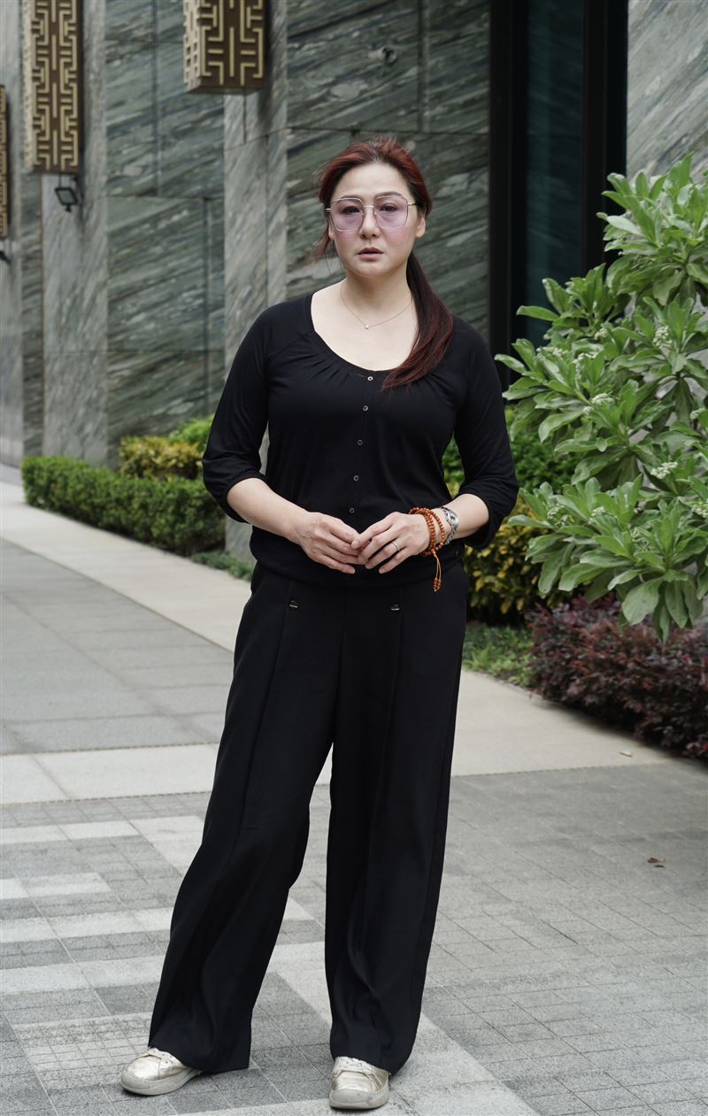 林鳳英去年喪偶。(圖/記者趙于瑩攝影)