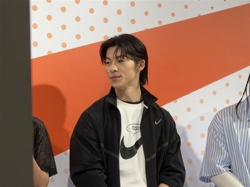 許光漢出席為運動品牌台北旗艦店站台。（圖／記者宋亭誼攝影）