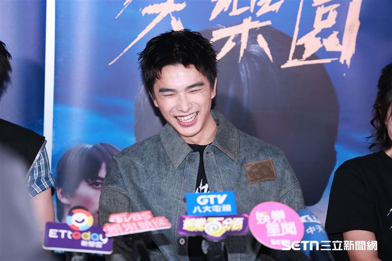 曾敬驊爆祕戀網紅後首度現身回應。（圖／記者鄭孟晃攝影）