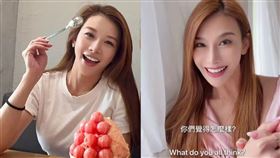 艾莉絲錄影片，示範4國語言，但被網友指外型變得不一樣。（翻攝艾莉絲臉書、IG）