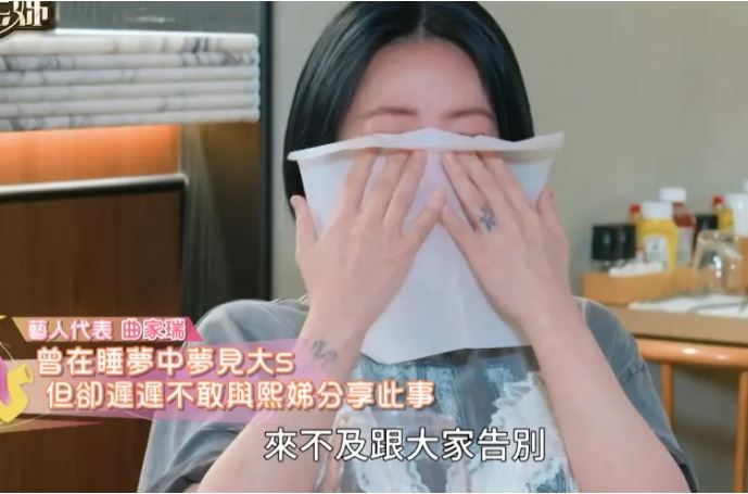 小S聽到曲家瑞的夢境，當場淚流不止。（圖／翻攝自臉書）