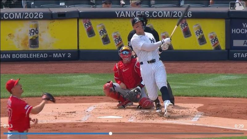 賈吉（Aaron Judge）炸裂本季第8轟。（圖／翻攝自MLB官網）