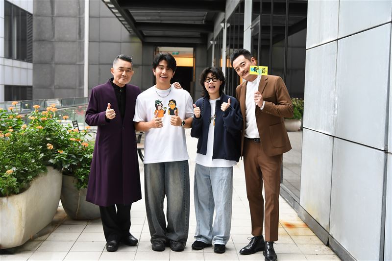 江國賓（左）對於短影音與迷因文化席捲娛樂圈有深刻感受。（圖／三立）