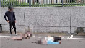 移工,輪椅,小貨車,撞擊,中壢（圖／翻攝畫面、翻攝自內壢大小事）