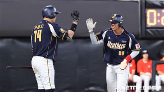 岳政華掃超前二壘安　兄弟勝味全奪第3勝
