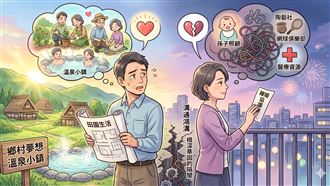 賣房想圓退休夢　妻冷吐離婚：不去了