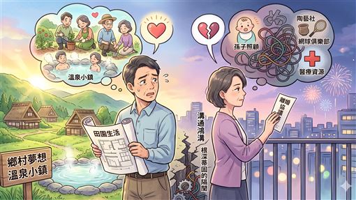 賣房想圓退休夢　妻冷吐離婚：不去了