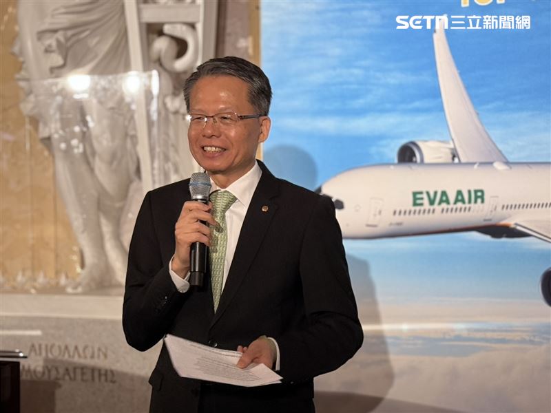 長榮航空總經理孫嘉明。（圖／記者李育道攝影）