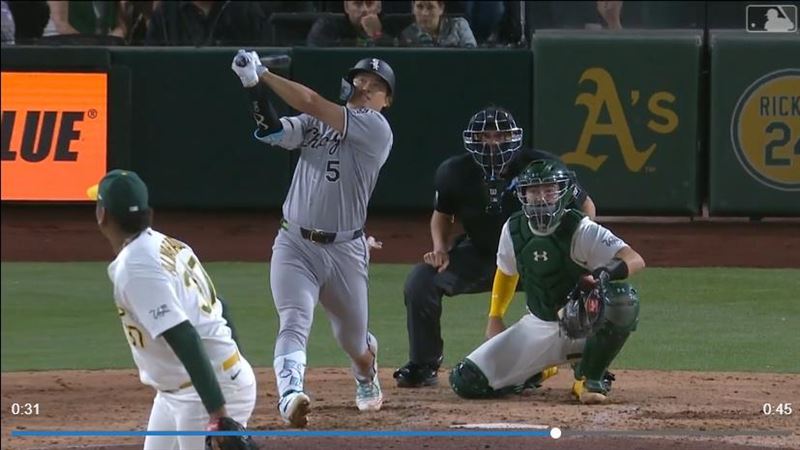 村上宗隆炸裂大聯盟生涯首支滿貫砲。（圖／翻攝自MLB官網）