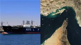 油輪,荷莫茲海峽（Strait of Hormuz）。（組圖／PIXABAY、翻攝自X平台 @GlobeEyeNews）