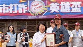 嘉義市跨局處組防詐陣線！阿強、美秀冠佑熱血助陣：把詐騙當球巴（圖／嘉義市警局提供）