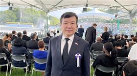 ▲我國駐日代表李逸洋出席廣島和平紀念典禮。（圖／翻攝自台北駐日本經濟文化代表處）