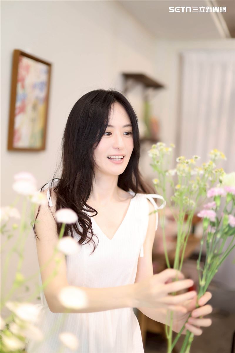 簡莉紋接受《三立新聞網》專訪。（圖／記者鄭孟晃攝影）