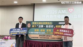 台大醫院血液腫瘤科醫師侯信安與藝人沈玉琳。（圖／記者蔣季容攝影）
