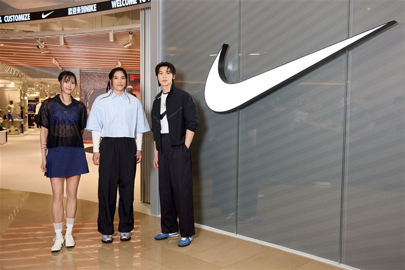 NIKE臺北品牌體驗店台北101開幕，陳念琴、張博雅、許光漢現身見證全新運動文化據點。（圖／品牌業者提供）
