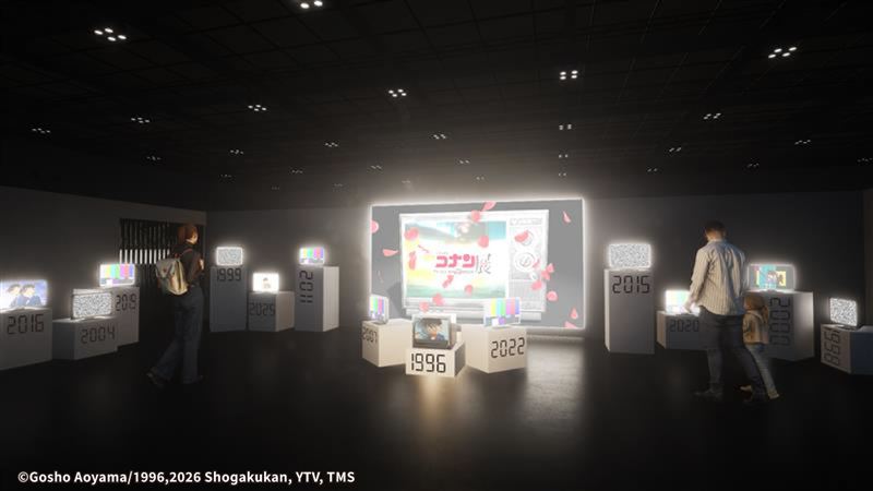 《名偵探柯南》TV動畫播放30週年紀念展-展區示意圖。（圖／曼迪提供）