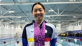 兩天破全國！混血女將張雅佳50仰式刷新全國闖亞運。（資料照，明道中學提供）