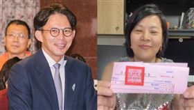 黃國昌、李貞秀。（圖／記者楊士誼攝影、翻攝自李貞秀YT）