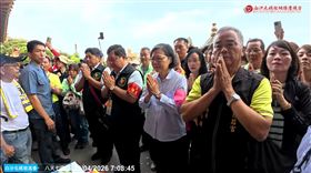 蔡英文,白沙屯媽祖,慈后宮,接駕,香燈腳,苗栗（圖／翻攝YT白沙屯媽祖網路電視台）