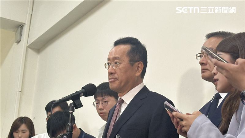 國防部長顧立雄秘密會議前受訪（圖／記者詹宜庭攝影）