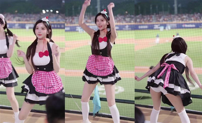 李珠珢中場特別舞時，化身女僕狂扭90秒。（圖／翻攝自IG @0724.32）