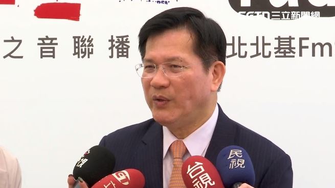 林佳龍接受媒體聯訪說明賴清德將出訪（圖／翻攝畫面）