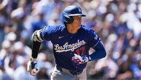 大谷翔平連續51場上壘。（圖／美聯社／達志影像）