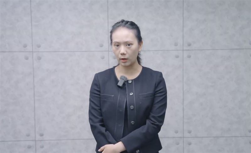 民眾黨法律顧問律師賴苡安回應李貞秀提出假處分。（圖／民眾黨提供）