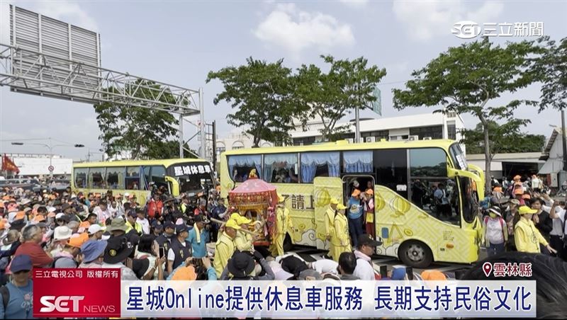 遊戲品牌關注並投入台灣民俗文化，還提供休息車服務接送香客成為宗教盛事中的不同亮點
