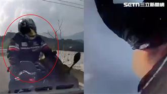 過不了彎…重機逆向「頭下腳上」撞斷魂！