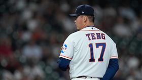 鄧愷威中繼2局飆3K，自責分率下修到1.98。（圖／美聯社／達志影像）