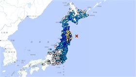 日本20日發生強震。（圖／氣象廳）