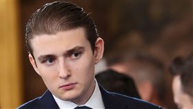美國總統川普的小兒子拜倫（Barron Trump）。（圖／美聯社／達志影像）