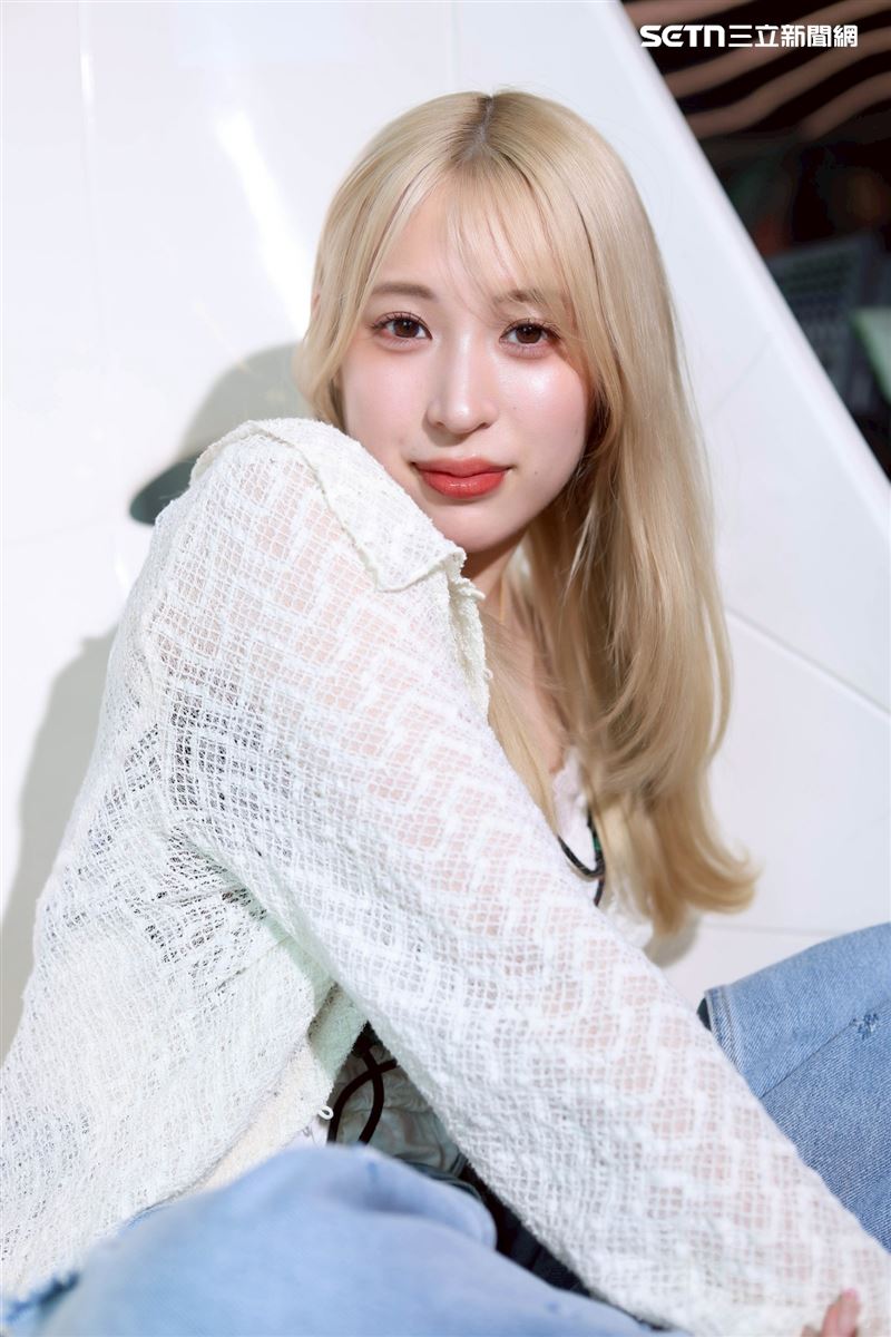 茉ひるMahiru苦練不少中文，受訪過程中還可以用簡單詞彙回答問題，超級厲害。（圖／記者鄭孟晃攝影）