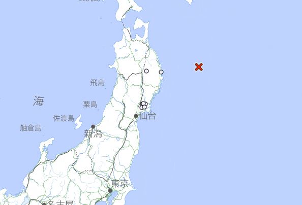 日本再度發生5.3極淺層地震。（圖／日本氣象廳）
