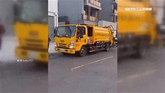 帶頭違法？台中清潔隊員偷倒廚餘入水溝