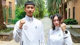 台灣代表團男、女掌旗官人選由男子3x3籃球選手張俊生，以及女子龍舟選手菈后.苡婭出任。（圖／奧會提供） 