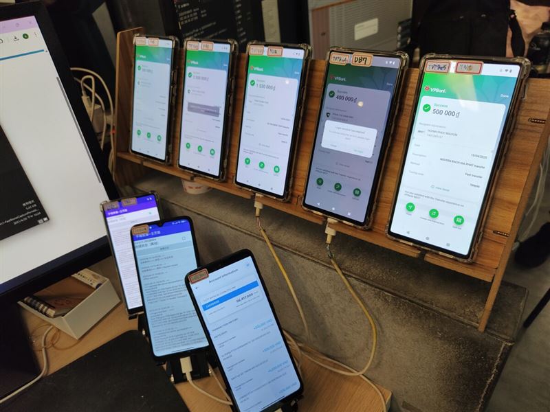 水房利用「Viet Pay」及「ThaiQR」等系統綁定泰、越人頭帳戶，為東南亞博弈網站處理泰銖及越南盾出入金。（圖／翻攝畫面）