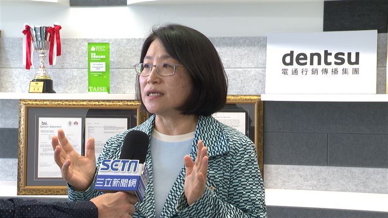 台灣世界第一！電通集團攜手衛星公會奪全球首張【電視廣告投放碳足跡證書》。（圖／三立新聞）