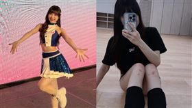 富邦啦啦隊Fubon Angels成員維心21日證實半月板和韌帶的撕裂傷。（圖／翻攝自維心Threads）