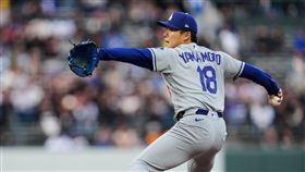 山本由伸1局下掉3分。（圖／美聯社／達志影像）