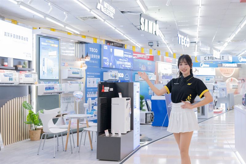 燦坤3C家電主打金星級(真省錢)「空調品牌週」，空調早鳥原廠好禮倒數10天，指定機型獨家抽十萬燦坤K幣。（圖／品牌業者提供）