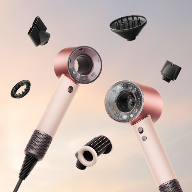 Supersonic Travel™隨行吹風機採用與Supersonic吹風機一致風筒尺寸。（圖／品牌業者提供）