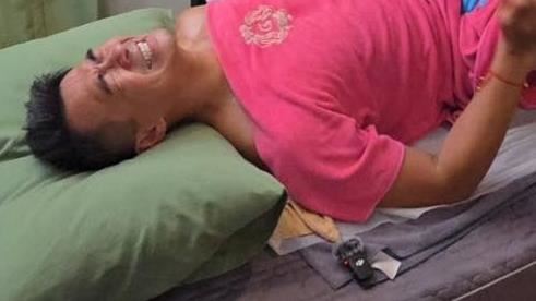 融融大膽體驗。（圖／翻攝自融融歷險記 Ben&rsquo;s Adventure臉書）