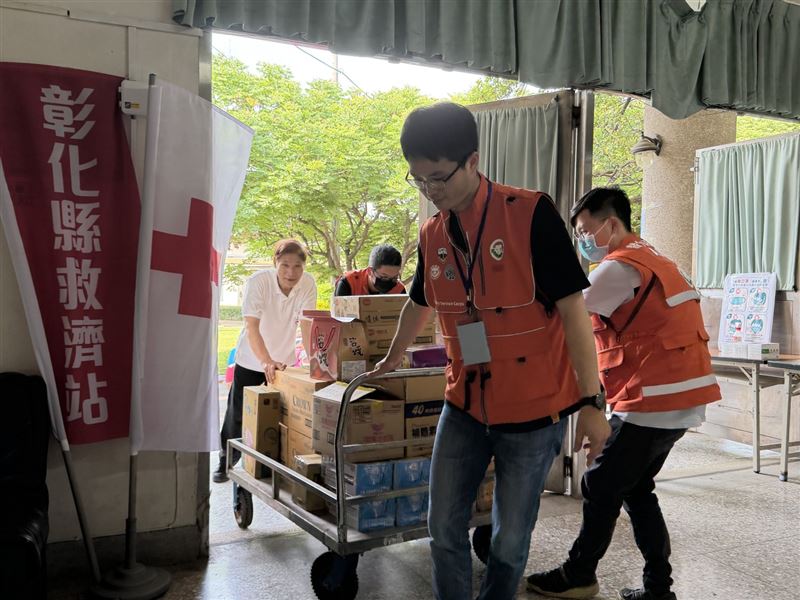 城鎮韌性演習首場今（22）日於彰化登場，內政部整合192名替代役強化防災動員。（圖／內政部提供）