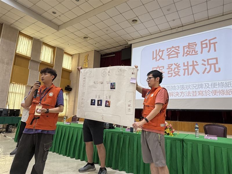 城鎮韌性演習首場今（22）日於彰化登場，內政部整合192名替代役強化防災動員。（圖／內政部提供）