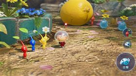 手遊《Pikmin Bloom》（皮克敏）掀熱潮，玩家靠走路累積步數養角色、種花。（圖／AI製圖）