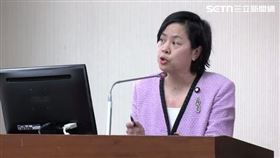 李貞秀對空氣質詢，並無官員上台詢答（圖／翻攝畫面）