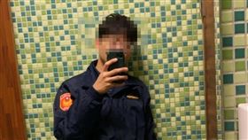 涉案的馮姓警員。（圖／翻攝畫面）